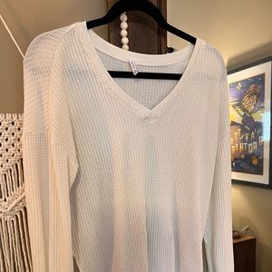 Z Supply off white waffle tunic